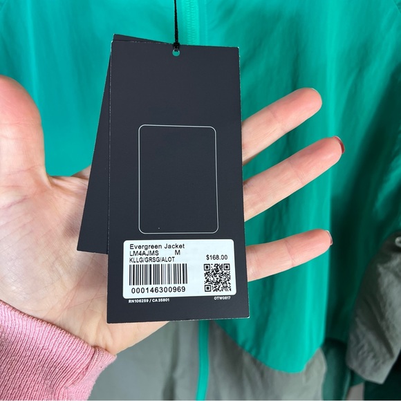 * Lululemon Evergreen Jacket Kelly Green/Grey Sage/Alouette M - Picture 5 of 5